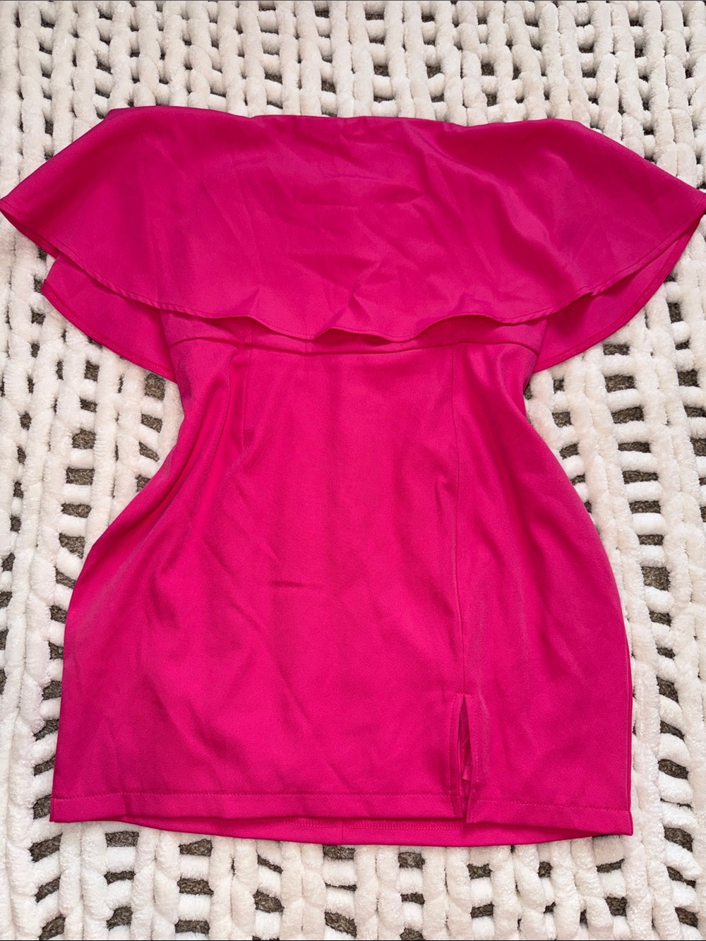 Off-Shoulder Pink Women’s Dress